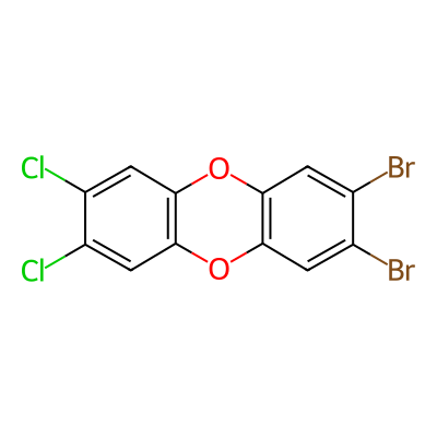 Dibenzo(b,e)(1,4)dioxin, 2,3-dibromo-7,8-dichloro-