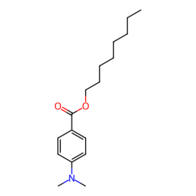 Octyl dimethyl 4-aminobenzoic acid
