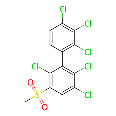 1,1'-Biphenyl, 2,2',3,3',4',6-hexachloro-5-(methylsulfonyl)-
