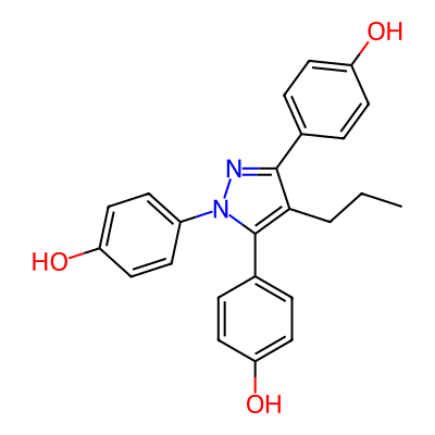 1,3,5-Tris(4-hydroxyphenyl)-4-propyl-1H-pyrazole