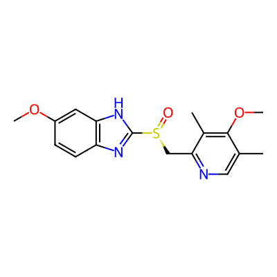 1H-Benzimidazole, 5-methoxy-2-((S)-((4-methoxy-3,5-dimethyl-2- pyridinyl)methyl)sulfinyl)-