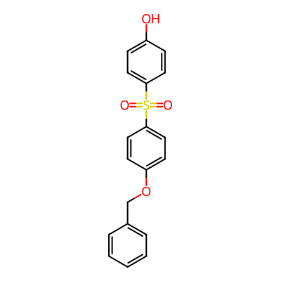 Phenol, 4-((4-(phenylmethoxy)phenyl)sulfonyl)-