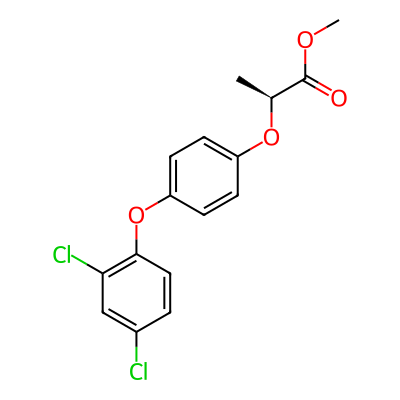 Propanoic acid, 2-(4-(2,4-dichlorophenoxy)phenoxy)-, methyl ester, (2S)-