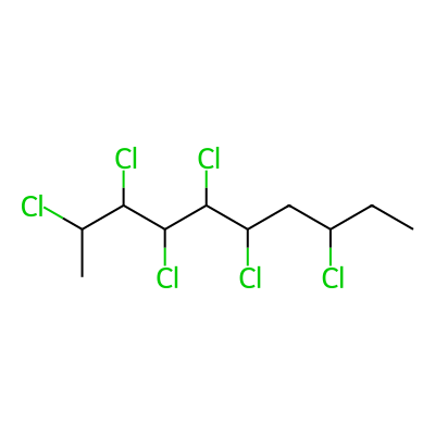 2,3,4,5,6,8-Hexachlorodecane