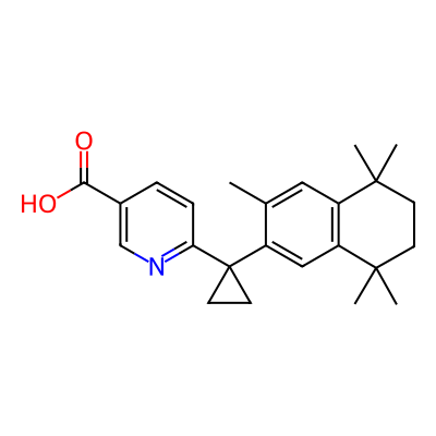 6-(1-(5,6,7,8-Tetrahydro-3,5,5,8,8-pentamethyl-2-naphthalenyl)cyclopropyl)-3-pyridinecarboxylic acid