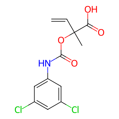 2-((((3,5-Dichlorophenyl)amino)carbonyl)oxy)-2-methyl-3-butenoic acid