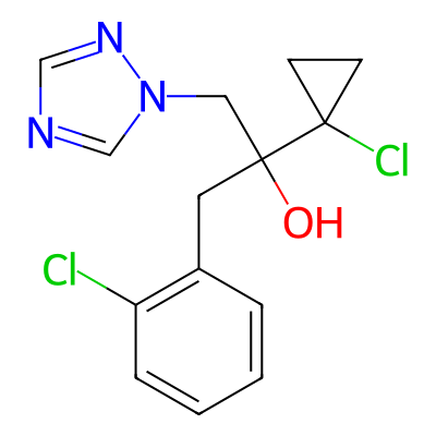 alpha-(1-Chlorocyclopropyl)-alpha-((2-chlorophenyl)methyl)-1H-1,2,4-triazole-1-ethanol