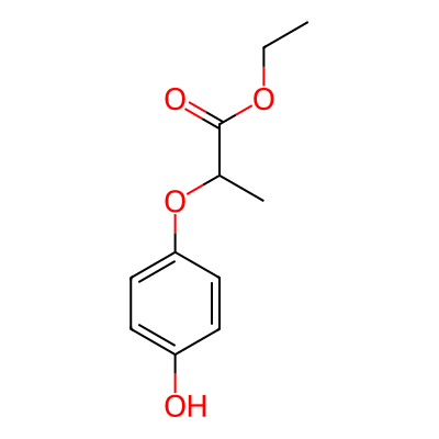Propanoic acid, 2-(4-hydroxyphenoxy)-, ethyl ester