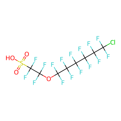 2-((6-Chloro-1,1,2,2,3,3,4,4,5,5,6,6-dodecafluorohexyl)oxy)-1,1,2,2-tetrafluoroethanesulfonic acid