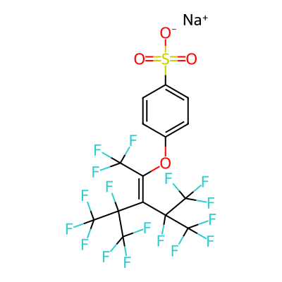 Sodium p-perfluorous nonenoxybenzene sulfonate
