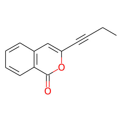 1H-2-Benzopyran-1-one, 3-(1-butynyl)-