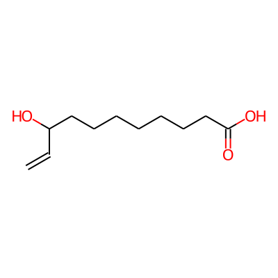 9-hydroxyundec-10-enoic Acid