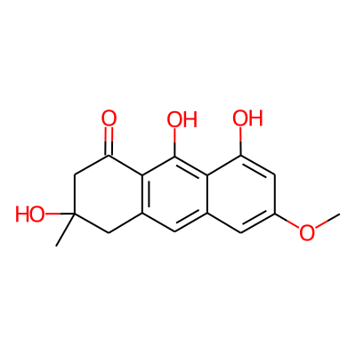 1(2H)-Anthracenone, 3,4-dihydro-3,8,9-trihydroxy-6-methoxy-3-methyl-