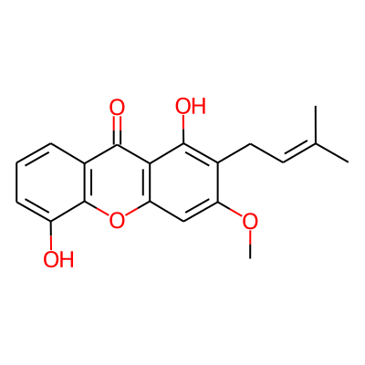 1,5-Dihydroxy-3-methoxy-2-prenylxanthone