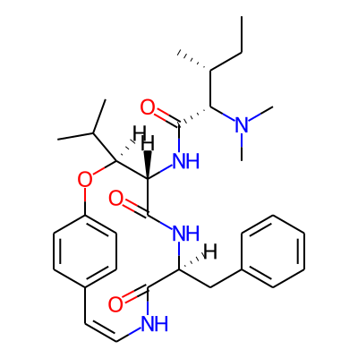 (2S,3R)-N-[(3S,4S,7S,10E)-7-benzyl-5,8-dioxo-3-propan-2-yl-2-oxa-6,9-diazabicyclo[10.2.2]hexadeca-1(14),10,12,15-tetraen-4-yl]-2-(dimethylamino)-3-methylpentanamide