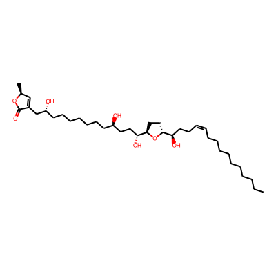 (2S)-2-methyl-4-[(2R,10R,13R)-2,10,13-trihydroxy-13-[(2R,5R)-5-[(Z,1R)-1-hydroxypentadec-4-enyl]oxolan-2-yl]tridecyl]-2H-furan-5-one