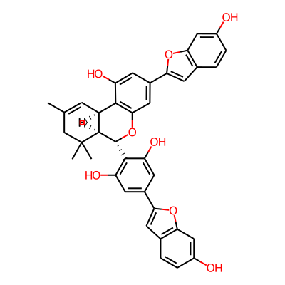 2-[(6S,6aR,10aR)-1-hydroxy-3-(6-hydroxy-1-benzofuran-2-yl)-7,7,9-trimethyl-6,6a,8,10a-tetrahydrobenzo[c]chromen-6-yl]-5-(6-hydroxy-1-benzofuran-2-yl)benzene-1,3-diol