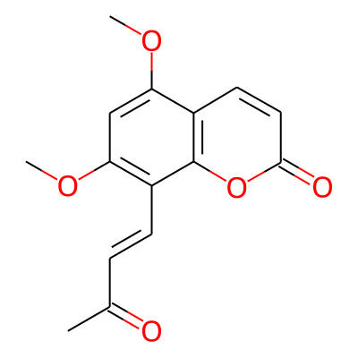 8-(3-Oxo-1-butenyl)-5,7-dimethoxy-2H-1-benzopyran-2-one