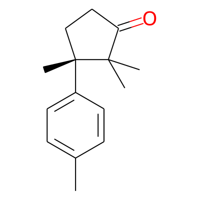 (3S)-2,2,3-trimethyl-3-(4-methylphenyl)cyclopentan-1-one