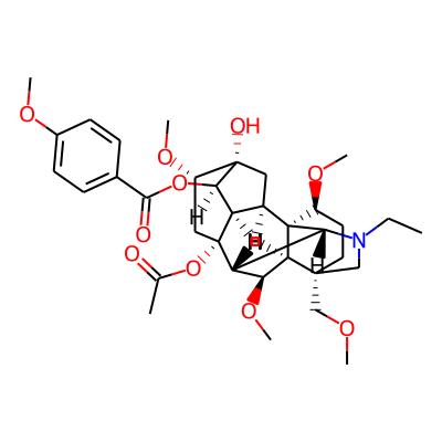 [(1S,2R,3R,4R,5S,6S,8R,9R,10R,13S,16S,17R,18R)-8-acetyloxy-11-ethyl-5-hydroxy-6,16,18-trimethoxy-13-(methoxymethyl)-11-azahexacyclo[7.7.2.12,5.01,10.03,8.013,17]nonadecan-4-yl] 4-methoxybenzoate