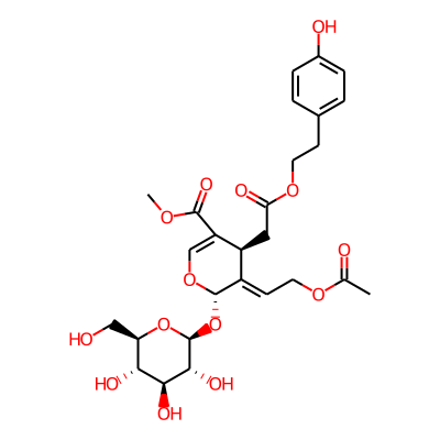 methyl (4S,5E,6S)-5-(2-acetyloxyethylidene)-4-[2-[2-(4-hydroxyphenyl)ethoxy]-2-oxoethyl]-6-[(2S,3R,4S,5S,6R)-3,4,5-trihydroxy-6-(hydroxymethyl)oxan-2-yl]oxy-4H-pyran-3-carboxylate