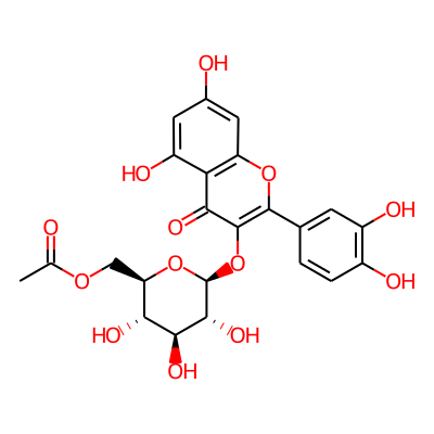 Quercetin 3-O-(6''-acetyl-glucoside)