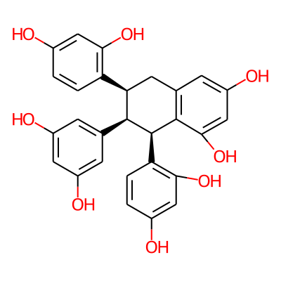 (6S,7S,8R)-6,8-bis(2,4-dihydroxyphenyl)-7-(3,5-dihydroxyphenyl)-5,6,7,8-tetrahydronaphthalene-1,3-diol