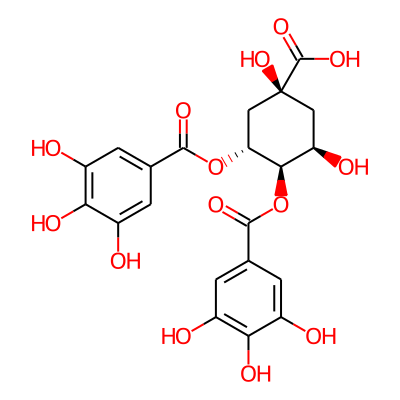 (1S,3R,4R,5R)-1,3-dihydroxy-4,5-bis[(3,4,5-trihydroxybenzoyl)oxy]cyclohexane-1-carboxylic acid