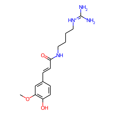 1-(4-Hydroxy-3-methoxycinnamoylamino)-4-guanidinobutane
