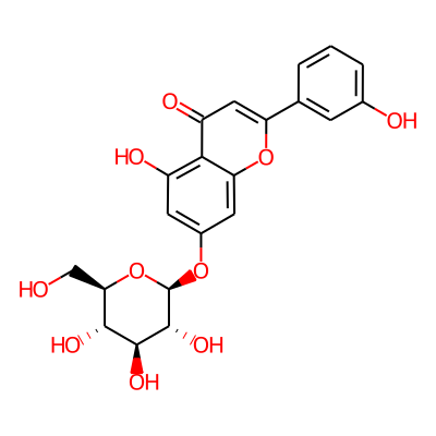 5-hydroxy-2-(3-hydroxyphenyl)-7-[(2S,3R,4S,5S,6R)-3,4,5-trihydroxy-6-(hydroxymethyl)oxan-2-yl]oxychromen-4-one