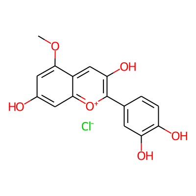 2-(3,4-Dihydroxyphenyl)-5-methoxychromenylium-3,7-diol;chloride