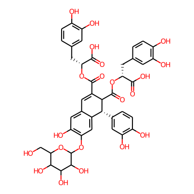 Caffeic acid tetramer glucoside