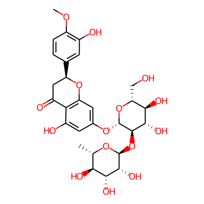(S)-7-(((2-O-6-Deoxy-alpha-L-mannopyranosyl)-beta-D-glucopyranosyl)oxy)-2,3-dihydro-5-hydroxy-2-(3-hydroxy-4-methoxyphenyl)-4H-1-benzopyran-4-one