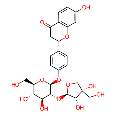 (2S)-2-[4-[(2S,3R,4S,5S,6R)-3-[(2R,3S,4S)-3,4-dihydroxy-4-(hydroxymethyl)oxolan-2-yl]oxy-4,5-dihydroxy-6-(hydroxymethyl)oxan-2-yl]oxyphenyl]-7-hydroxy-2,3-dihydrochromen-4-one