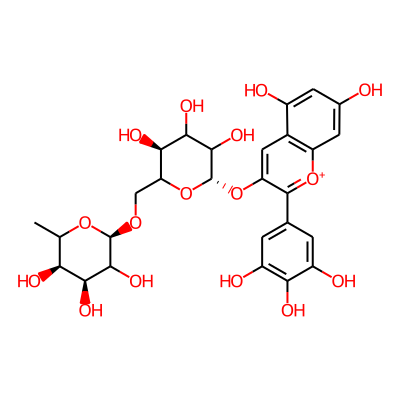 Delphinidin 3-(6-rhamnosylglucosuide)