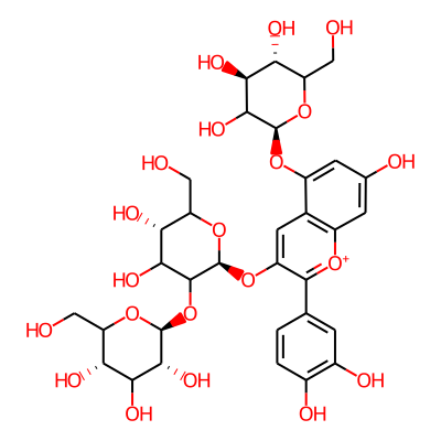 Cyanidin 3-sophoroside-5-glucoside
