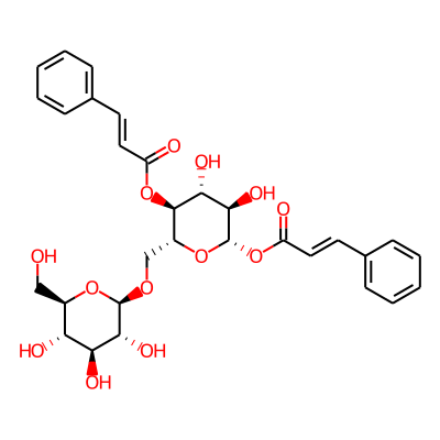 [(2R,3S,4R,5R,6S)-4,5-dihydroxy-6-[(E)-3-phenylprop-2-enoyl]oxy-2-[[(2R,3R,4S,5S,6R)-3,4,5-trihydroxy-6-(hydroxymethyl)oxan-2-yl]oxymethyl]oxan-3-yl] (E)-3-phenylprop-2-enoate