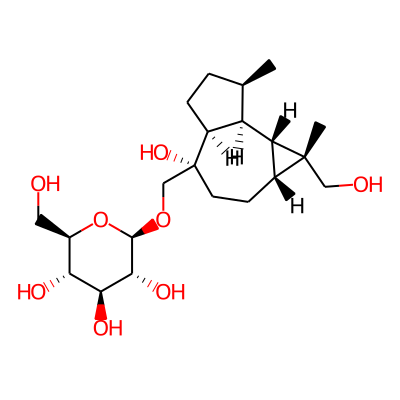 (2R,3R,4S,5S,6R)-2-[[(1R,1aR,4S,4aS,7R,7aS,7bS)-4-hydroxy-1-(hydroxymethyl)-1,7-dimethyl-2,3,4a,5,6,7,7a,7b-octahydro-1aH-cyclopropa[e]azulen-4-yl]methoxy]-6-(hydroxymethyl)oxane-3,4,5-triol