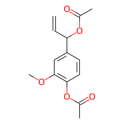 Benzenemethanol, 4-(acetyloxy)-alpha-ethenyl-3-methoxy-, acetate