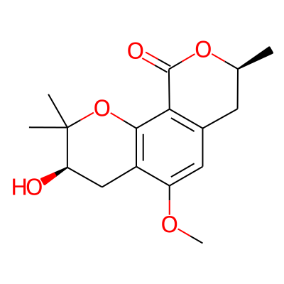 (3R,8S)-3-hydroxy-5-methoxy-2,2,8-trimethyl-3,4,7,8-tetrahydropyrano[4,3-h]chromen-10-one