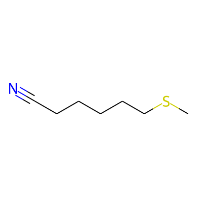 Hexanenitrile, 6-(methylthio)-