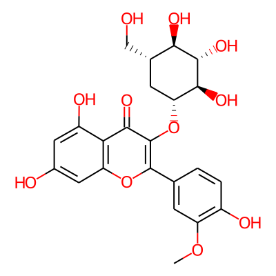 5,7-dihydroxy-2-(4-hydroxy-3-methoxy-phenyl)-3-[(1R,2R,3S,4R,5R)-2,3,4-trihydroxy-5-(hydroxymethyl)cyclohexoxy]chromen-4-one