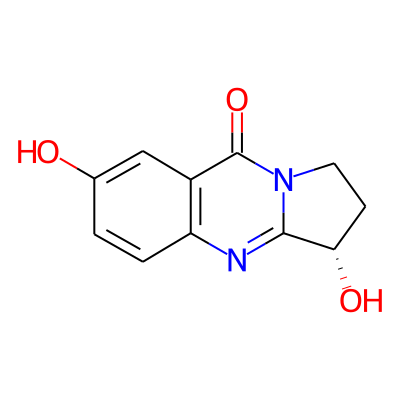 Pyrrolo(2,1-b)quinazolin-9(1H)-one, 2,3-dihydro-3,7-dihydroxy-, (3S)-