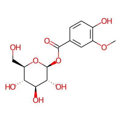 1-O-vanilloyl-beta-D-glucose