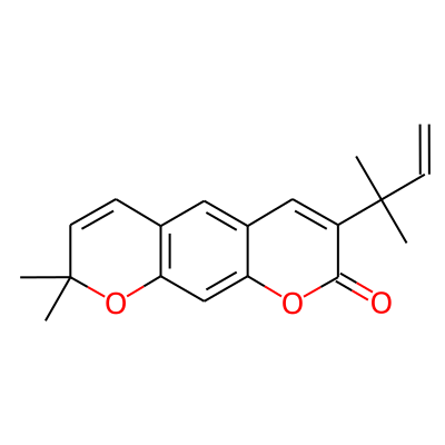 7-(1,1-Dimethylallyl)-2,2-dimethyl-pyrano[3,2-g]chromen-8-one