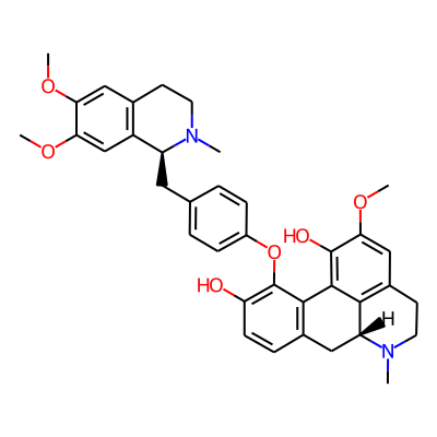 4H-Dibenzo(de,g)quinoline-1,10-diol, 5,6,6a,7-tetrahydro-2-methoxy-6-methyl-11-(4-(((1S)-1,2,3,4-tetrahydro-6,7-dimethoxy-2-methyl-1-isoquinolinyl)methyl)phenoxy)-, (6aR)-