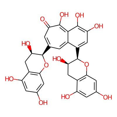 5H-Benzocyclohepten-5-one, 1,8-bis((2R,3R)-3,5,7-trihydroxy-2H-1-benzopyran-2-yl)-3,4,6-trihydroxy-
