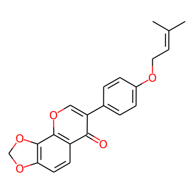 7-[4-(3-Methylbut-2-enoxy)phenyl]-[1,3]dioxolo[4,5-h]chromen-6-one