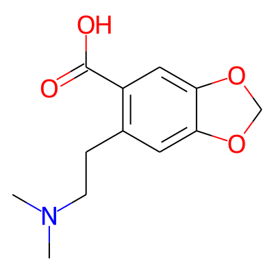 1,3-Benzodioxole-5-carboxylic acid, 6-(2-(dimethylamino)ethyl)-