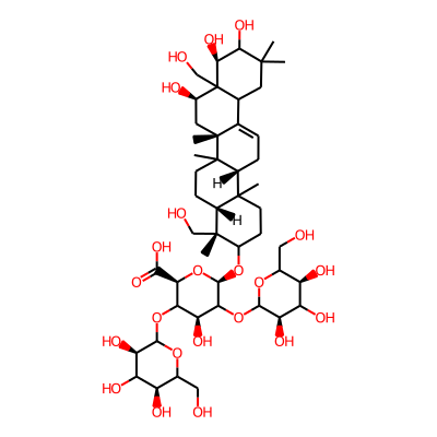 beta-D-Glucopyranosiduronic acid, (3beta,4beta,16alpha,21beta,22alpha)-16,21,22,23,28-pentahydroxyolean-12-en-3-yl O-beta-D-glucopyranosyl-(1,2)-O-(beta-D-glucopyranosyl-(1-4))-